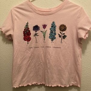 Flower crop top